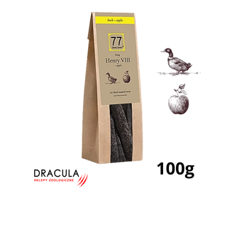 77 Seven Seven Henry VIII + Stripes z suszonej kaczki z jabłkiem 100g
