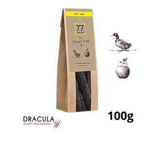77 Seven Seven Henry VIII + Stripes z suszonej kaczki z jabłkiem 100g
