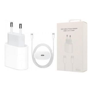 Chargeur Secteur USB-C 35W avec Câble 1m, Blanc