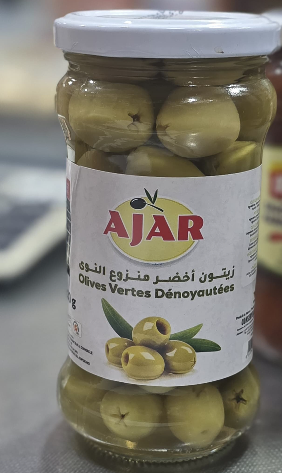 Olives Vertes Sans Noyaux Ajar
