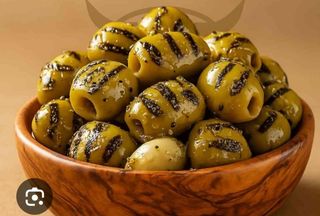 Masline verzi la gratar