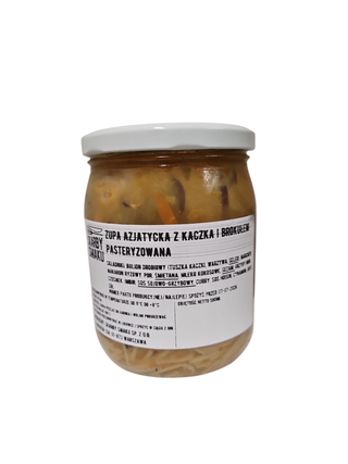 Zupa azjatycka z kaczką, brokułem i makaronem 500ml