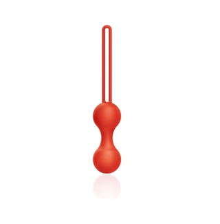 Bile Vaginale Smooth Kegel Balls, Silicon, Rosu, 15 cm, Guilty Toys, Sexxify