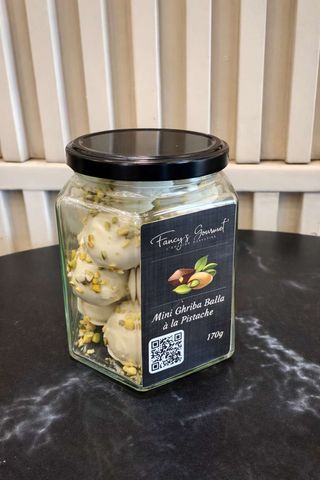 Mini ghriba behla enrobée à la pistache 170g