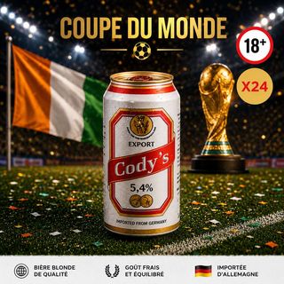 Pack Coupe du Monde YAYA FOFANA – Codys 54% 33cl