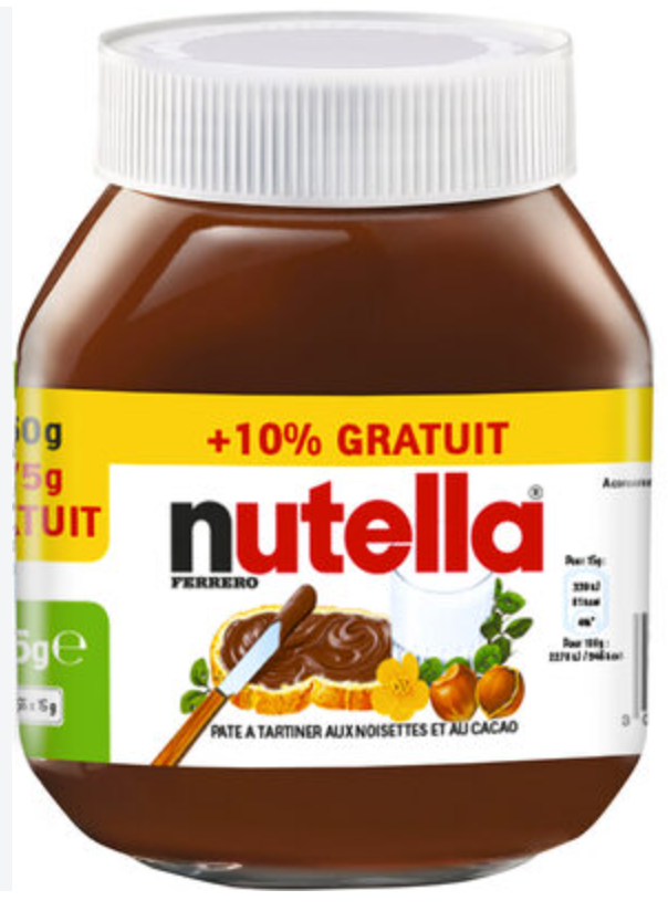 Nutella Pâte à Tartiner Noisettes et Cacao – 825 g