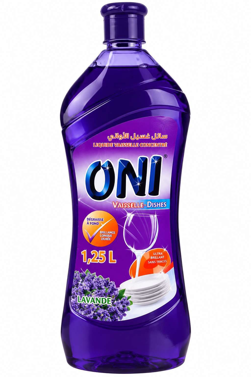 Oni Liquide Vaisselle Super Dégraissant Lavande – 1,25 kg