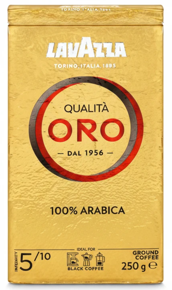 Lavazza Qualità Oro 100% Arabica Café Moulu – 250 g
