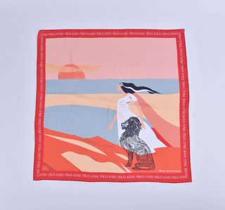 აბრეშუმის შარფი - კირკე ლომით