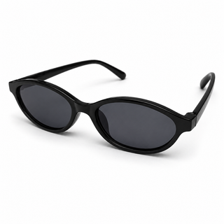 Lunettes de soleil Noir Ovale Chic
