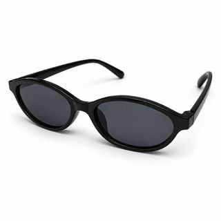 Lunettes de soleil Noir Ovale Chic