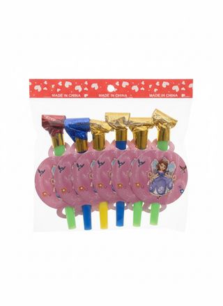 Pack de 6 Sifflets Princesse Sofia – Apportez une Touche de Magie Royale à votre Anniversaire