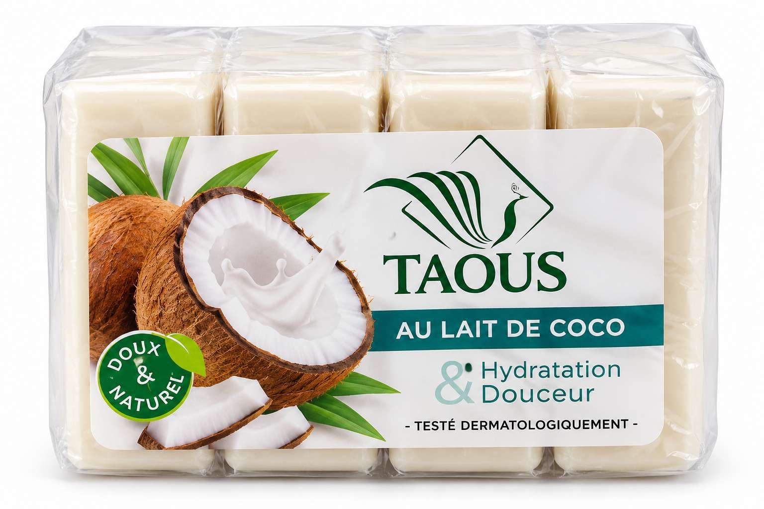 Taous Savon au Lait de Coco– Lot de 4