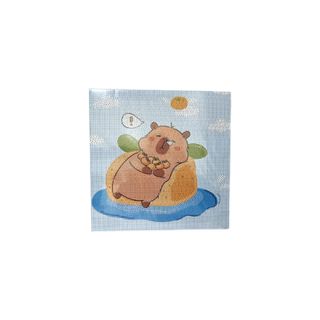 კაპიბარას ასაწყობი ნახატი თვლებით