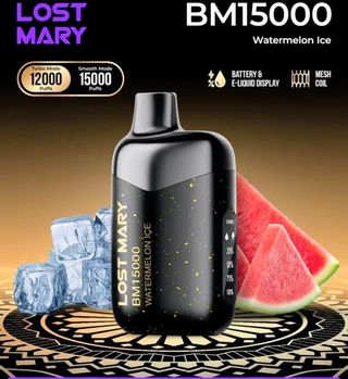 LOSTMARY BM15000 Watermelon Ice Vape, 15000 Puffs