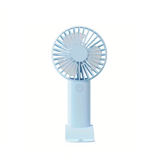 Mini Ventilateur avec Support Téléphone Portable Compact et Portable bleu cial