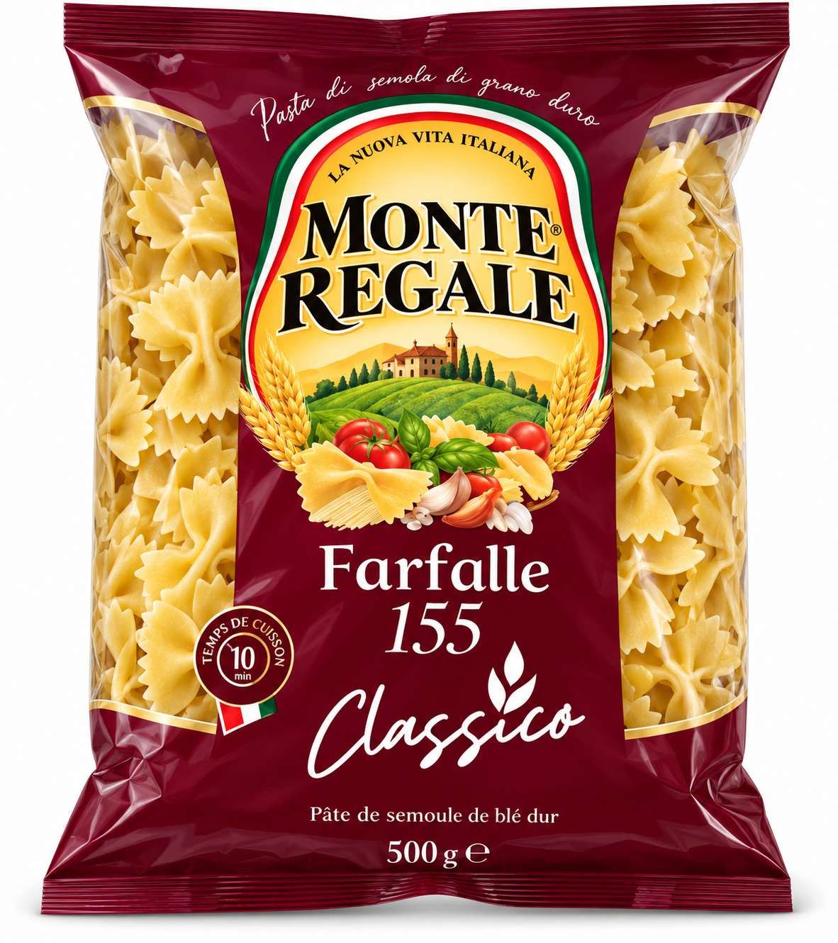 Monte Regale Pâtes Farfalle n°155 Classico – 500 g