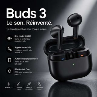 Buds 3 – Écoutez chaque détail avec une qualité exceptionnelle
