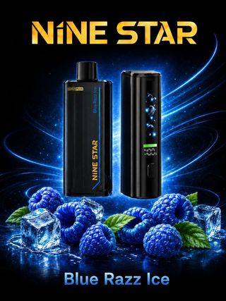 NineStar Blue Razz Ice Vape Kit