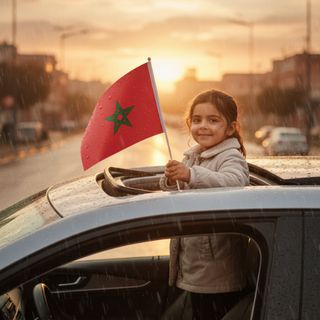 Drapeau - DIMA MAROC - 30cm/20cm