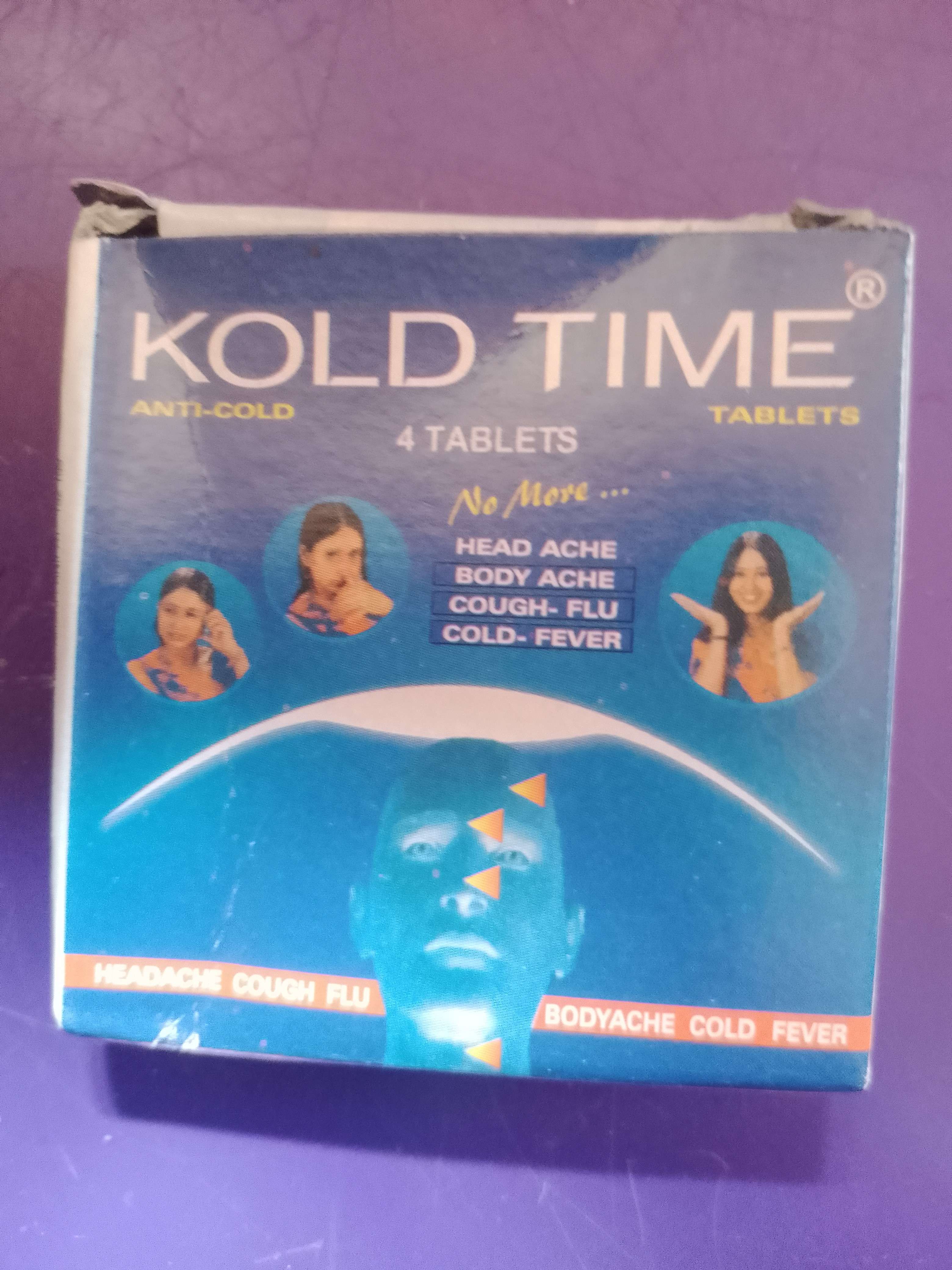 Kold Time Anti-Cold Tablets, 4 Count