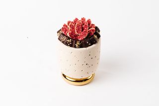 Pot moucheté à liseré doré (C28MM)