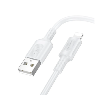 Borofone BX111 Câble de chargement USB-A vers Lightning, 2.4A 1m, blanc