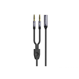 Câble Adaptateur Audio 2 en 1 Jack 3,5 mm vers Casque + Microphone