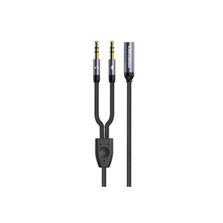 Câble Adaptateur Audio 2 en 1 Jack 3,5 mm vers Casque + Microphone