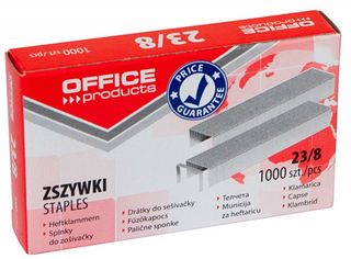 PRODUKTY BIUROWE Zszywki 23/8, 1000 szt.