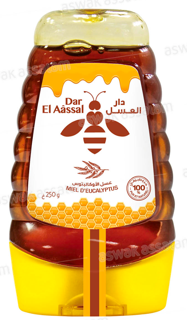 Dar El Aâssal Miel d'Eucalyptus – 250 g (Flacon Doseur)