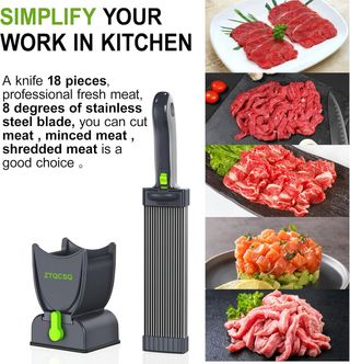 Trancheuse à viande pour viande crue fraîche, trancheuse manuelle pour viande fraîche (2 ou 4 mm)