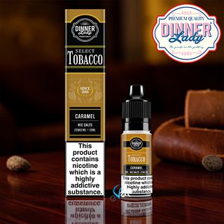 Dinner Lady Bar Salts Tobacco Caramel 20mg 10ml