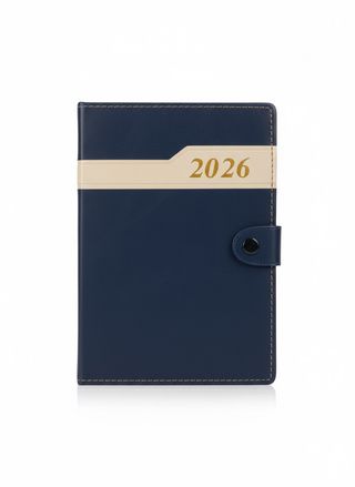 Agenda 2026 Bicolore “Couture” – Fermeture à Bouton