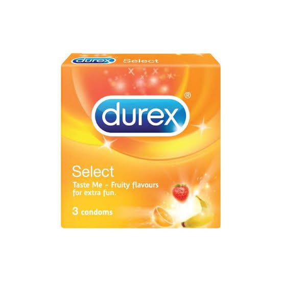 Durex Select Fruity Condoms, 3 Pack