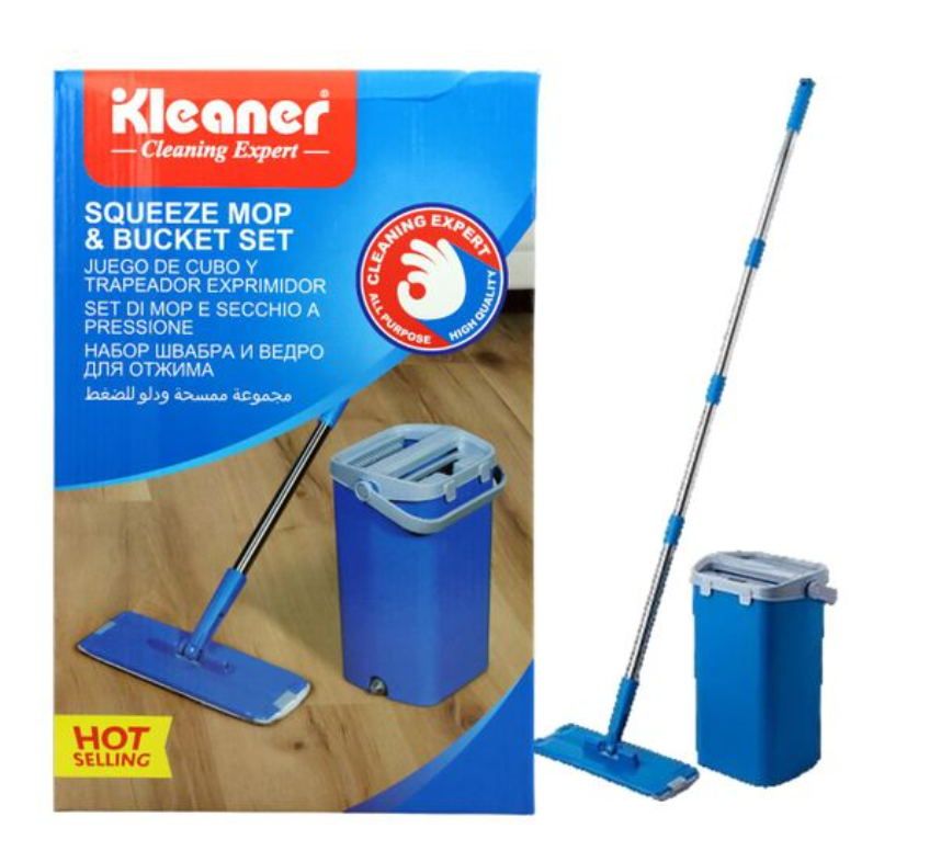 Kit Balai Serpillière avec Seau Essoreur Kleaner