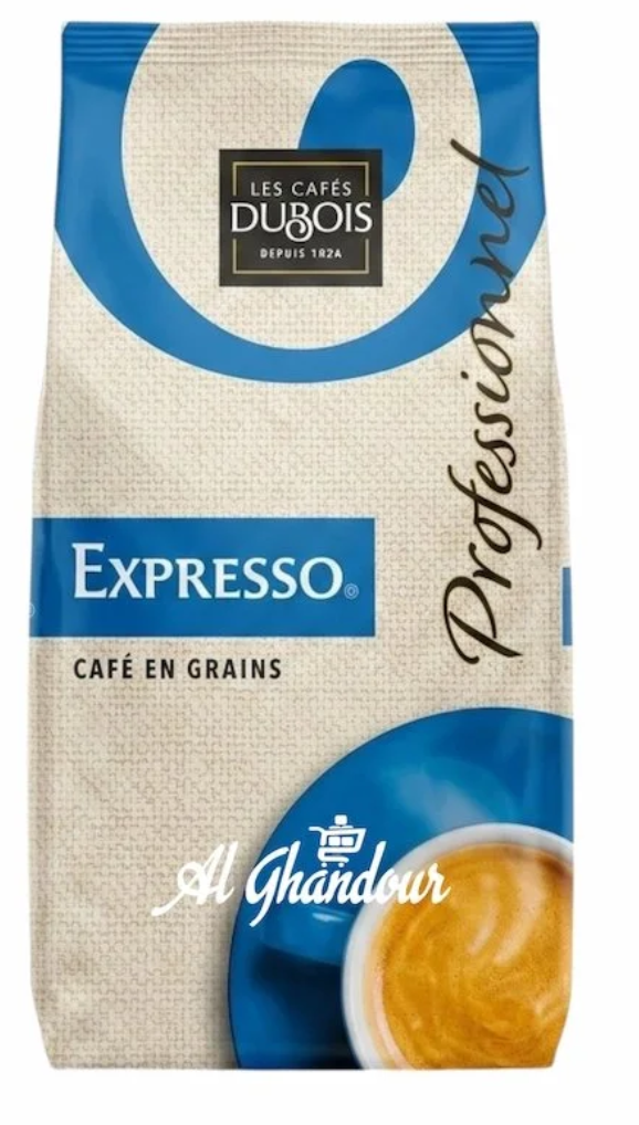 Les Cafés Dubois Expresso Café en Grains Professionnel 1kg