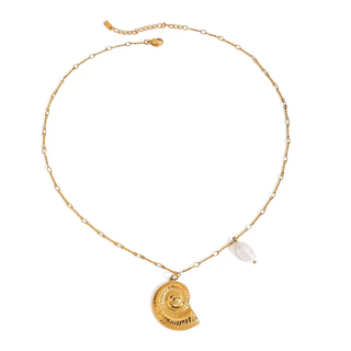 Collier de luxe plaqué or CGN085