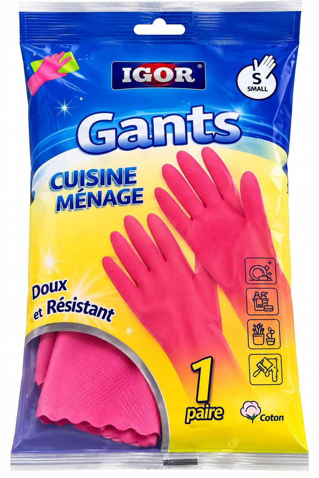 Igor Gants Cuisine & Ménage Taille S – 1 Paire