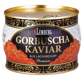 Caviar de salmón rosado GORBUSHA "Lemberg", 400 g
