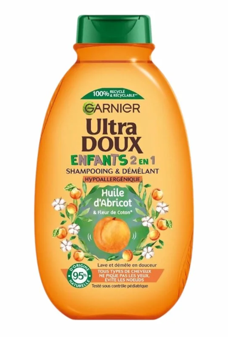Garnier Ultra Doux Kids Shampooing & Démêlant 2 en 1 Abricot – 400 ml