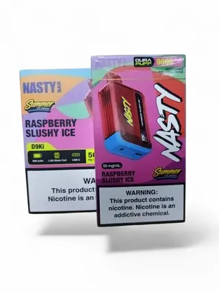 NASTY Raspberry Slushy Ice, 9000 Puffs