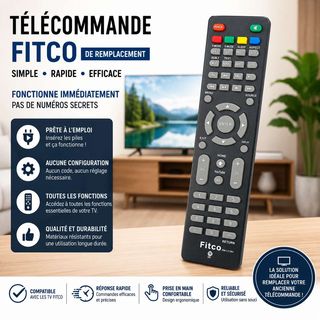 Télécommande de remplacement Fitco RM-1136