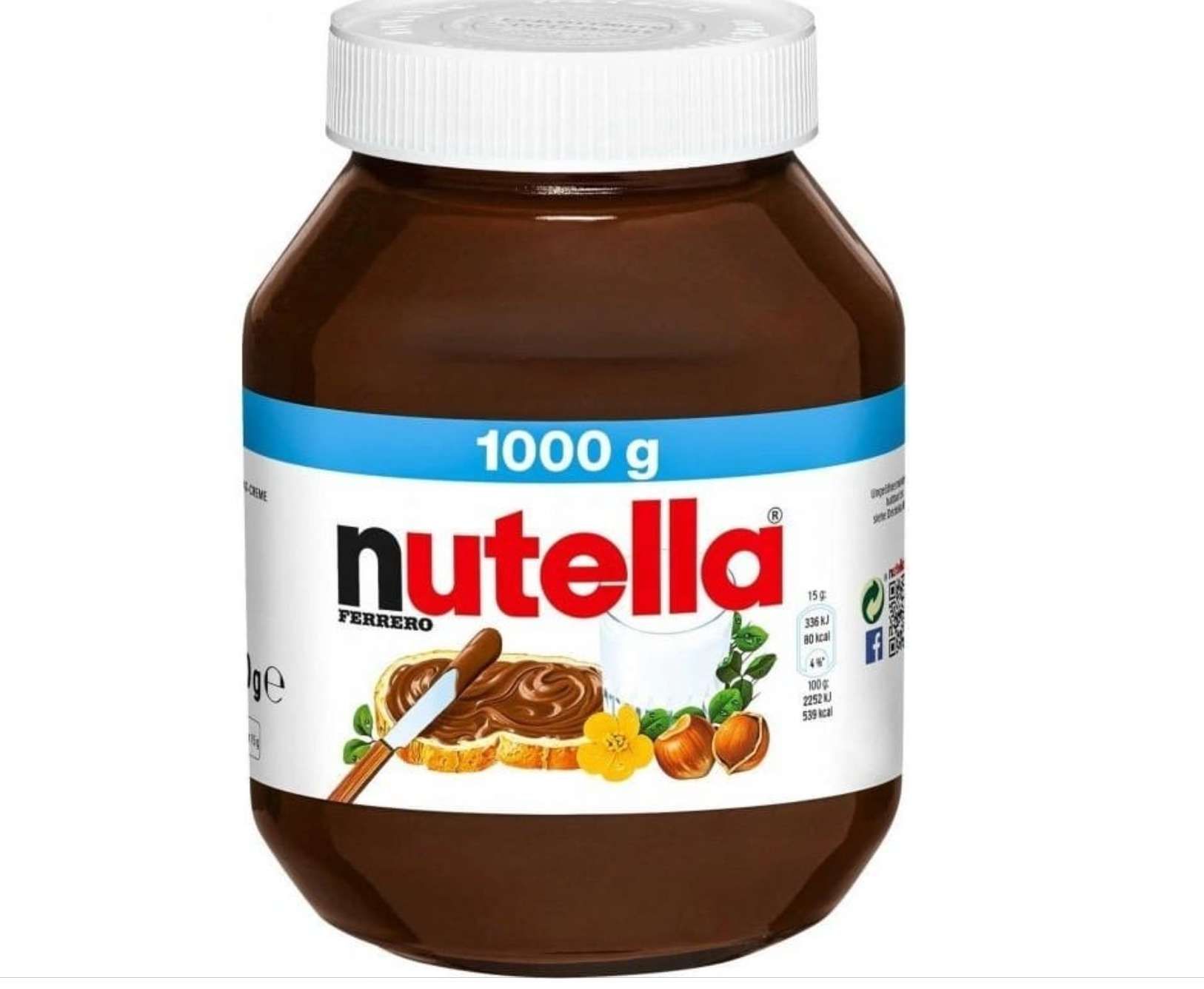 Nutella Pâte à Tartiner aux Noisettes et Cacao – 1000 g