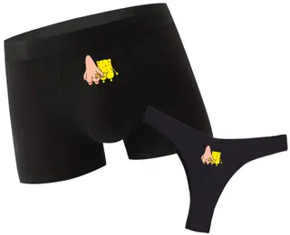 Lenjerie intimă pentru cuplu „SpongeBob”