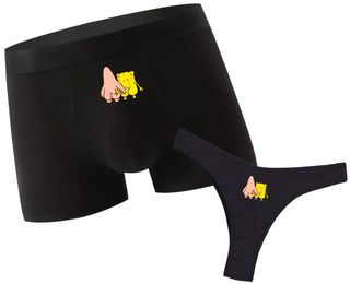 Lenjerie intimă pentru cuplu „SpongeBob”