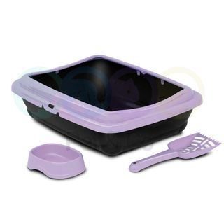 Purple Cat Litter Box Kit Birba