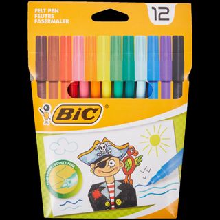 12 BIC Feutres Couleurs