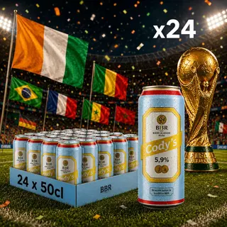 Pack Coupe du Monde Codys Citron Vodka 50 cl