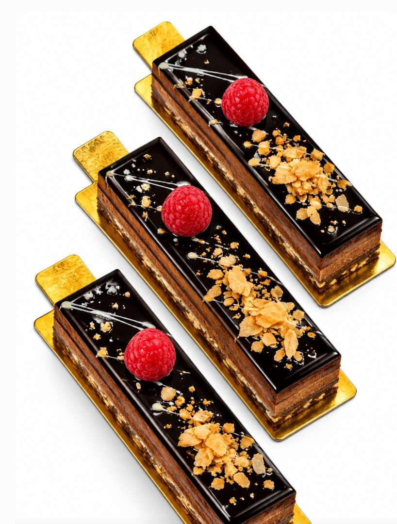 Pâtisserie Chocolat Amande Effilée 1 piece by poussin